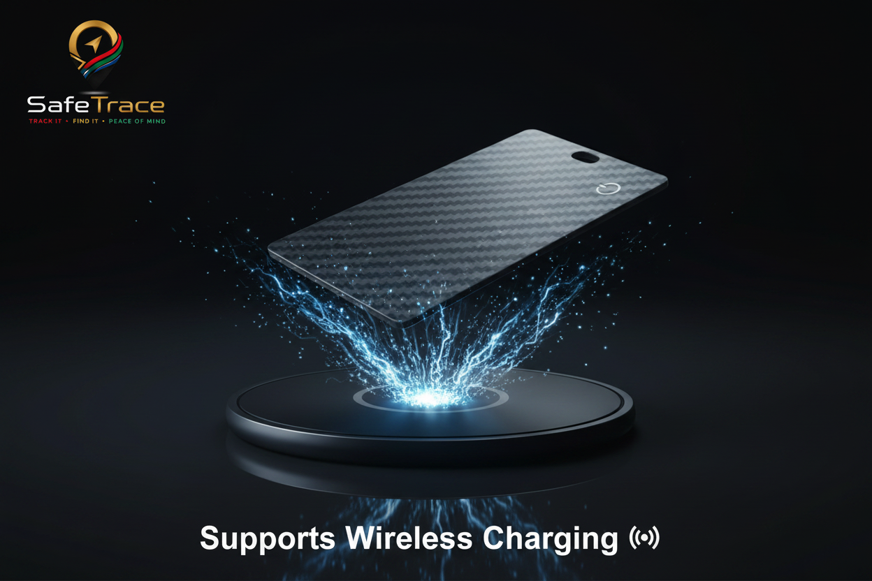 SafeTrace GPS Card Wireless Charging